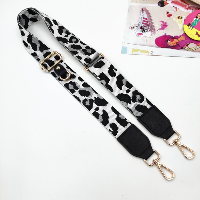 101g Weight Bag Strap Bag Accessories Type 1 Piece, 1 Set Quantity Casual, Daily Occasion Polyester Material Geometric, Leopard Pattern Simple Style, Classic Style Style 1 Piece 1 Set Polyester Geometric Leopard Bag Strap 34