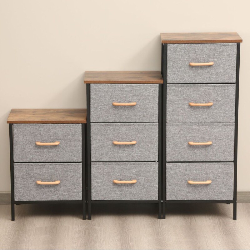 Modern Fabric Drawer-Type Storage Cabinet Box Bedroom Storage Cabinet Multi-Layer Assembly Household Baby Toy Storage Cabinet