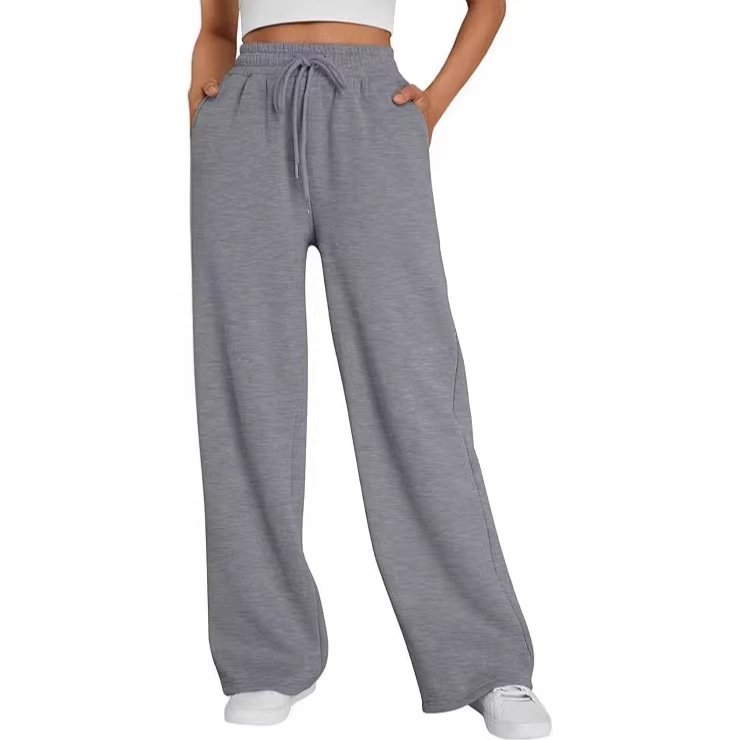 Amazon Aliexpress Summer Thin Jogging Pants for Women, Us Size, Drawstring Elastic Waist Sweatpants, Solid Color, Plus Size Sports Pants