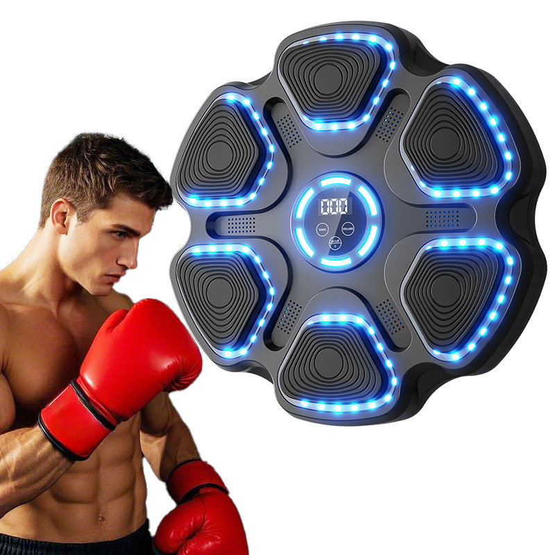Cross-border upgrade Bluetooth music boxing target light gear adjustment boxing machine home fitness equipment boxing wall target