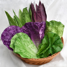 厂家直销批发 各种高仿真手感蔬菜 PU蔬菜假蔬菜PU仿真生菜油麦菜
