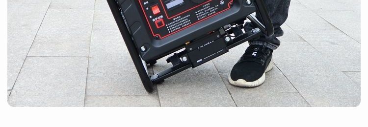 Variable frequency low-noise small gasoline generator 220V for home use, outdoor construction, portable, silent, electric start