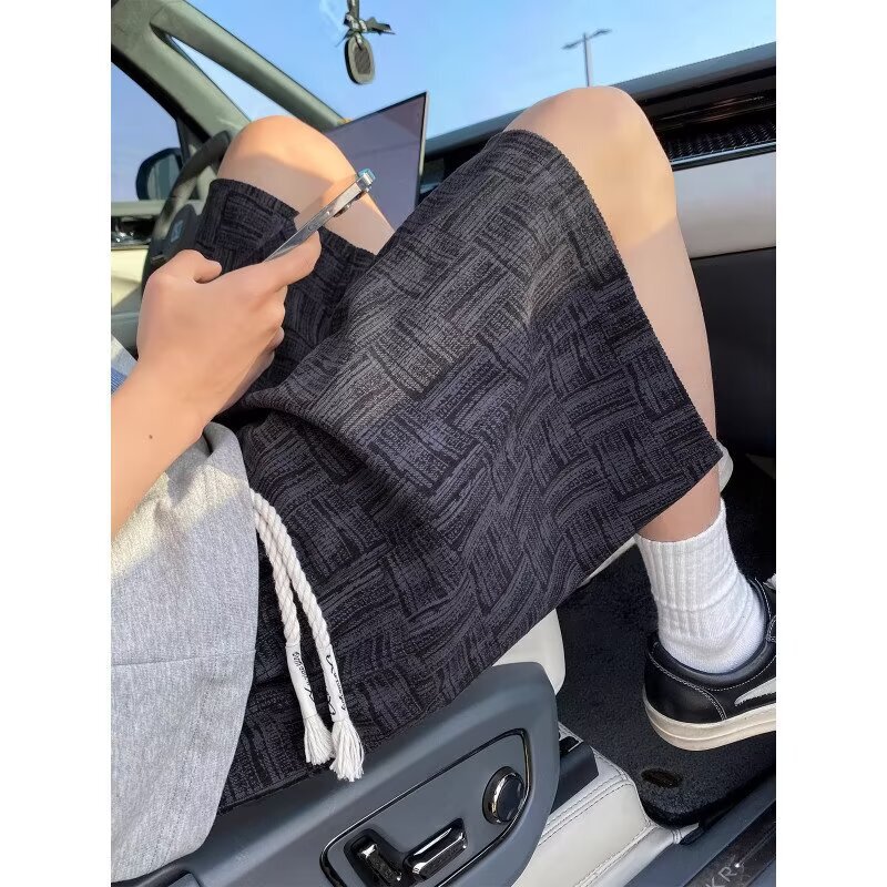 American-Style Plaid All-Over Print Shorts for Men, Summer Loose Straight-Leg Mid-Length Pants, Large Size Casual Five-Point Pants for Men American-Style Plaid All-Over Print Shorts for Men, Summer Loose Straight-Leg Mid-Length Pants, Large Size Casual Five-Point Pants for Men