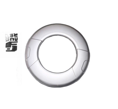 rear spare tire shell with – Spare wheel cover - spare-tire-rim-silver-with-letter-sticker