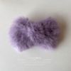 Demi-season brand cute hairgrip, hair accessory with bow, Korean style, plush, Birthday gift