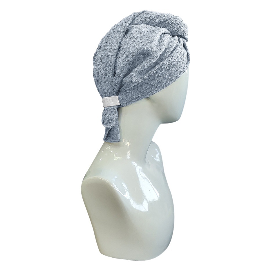 Toalla de secado de cabello transfronterizo toalla de baño nuevo estilo europeo tapa de secado de cabello femenino ins absorbente de secado rápido engrosada tecnología negra toalla extra grande