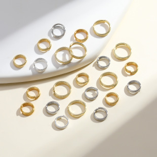 14K����ɫ�p���_��Ȧ�pȦ �ֹ�diy�������β�B��Ȧ�������