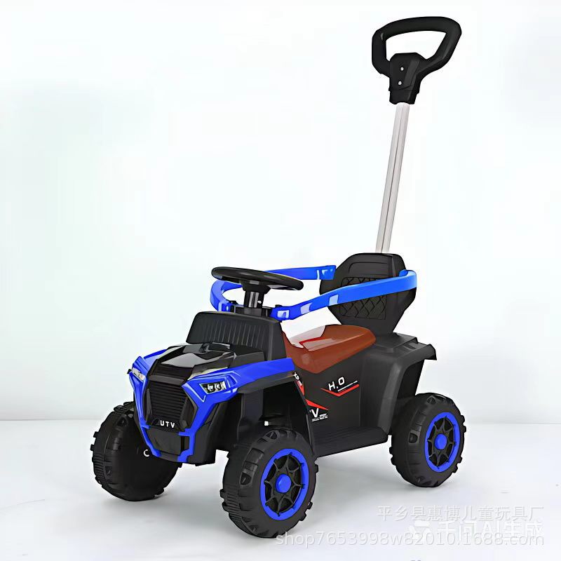 Carrito Eléctrico Montable Infantil de 4 Ruedas para 1-3 Años de Plástico para Uso Interior y Exterior image 4