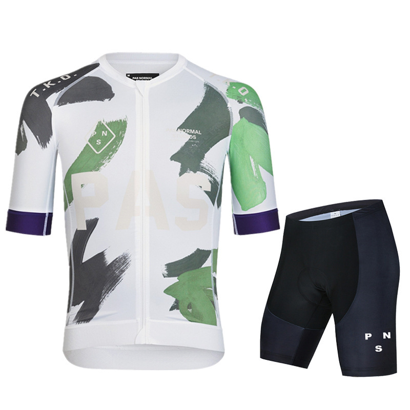 Bicicletas de carretera de montaña profesionales delgada ropa de ciclismo blanco unisex verano delgado transpirable secado rápido mangas cortas