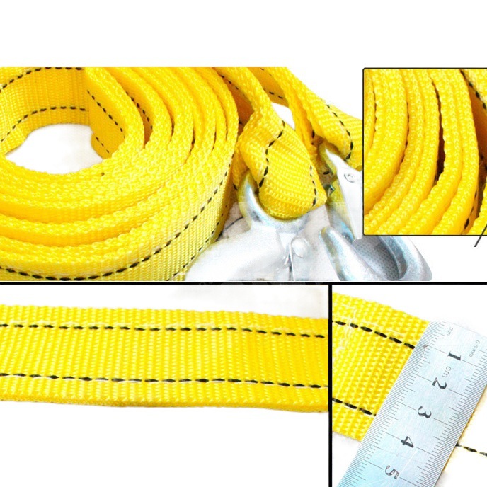 Cuerda de remolque de coche 4 M 5 T 3 T de doble capa engrosada todoterreno remolque tensor de la correa cuerda de tracción