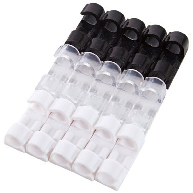 Araiser Self-Adhesive Cable Management Clips – No-Punch Network/Desk Wire Organizer, Multi-Color/Size