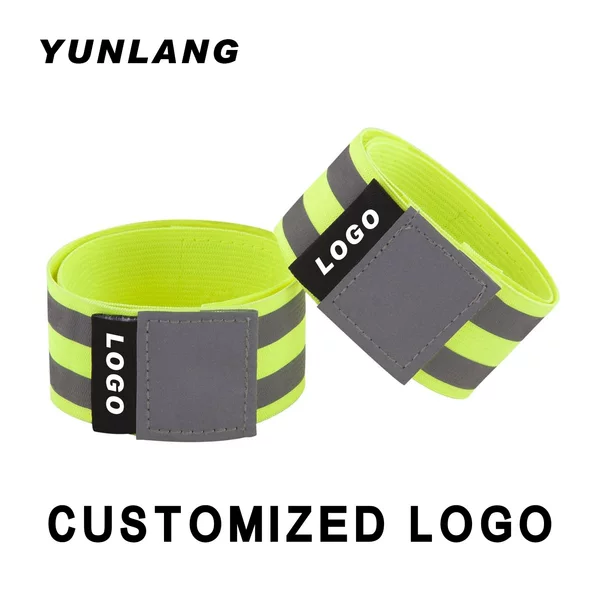 Outdoor Running Reflective Armband Cycling Hiking Elastic Band Reflective Strap Ankle Strap Armband Wristband Pants Belt