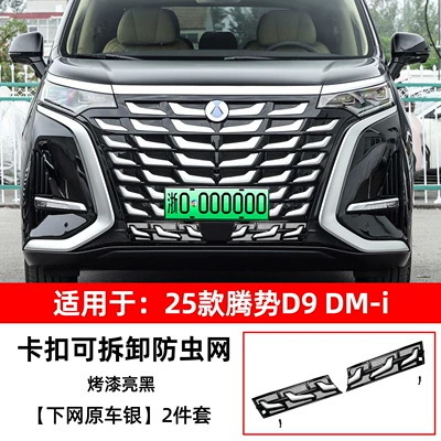 Automobile anti-insect net – insect-proof and lint-proof modification accessories - 25-models-of-denza-d9-original-car-silver-2-piece-set