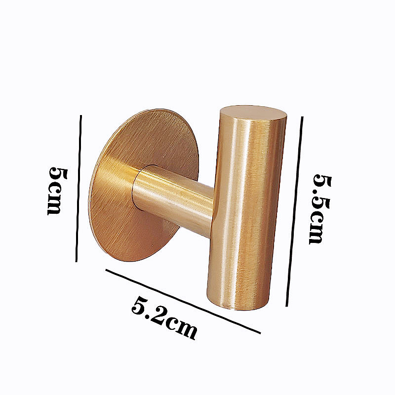 Gancho adhesivo de acero inoxidable para ropa y sombreros, sin perforación, fuerte, para baño y puerta