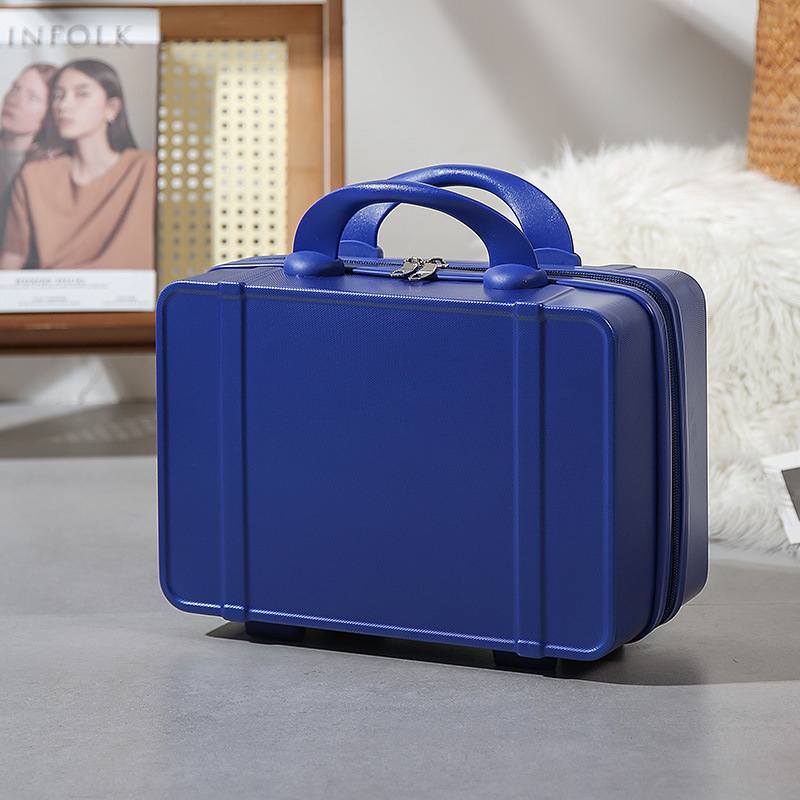 Color-Blocking Suitcase, Fairy-Style Gift Box, Solid Color Travel Case, Mini Luggage Case, Zipper Trolley Case, Lightweight