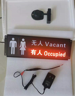 Bathroom/Toilet Partition Door Lock with Manned/Unmanned Screen Indicator