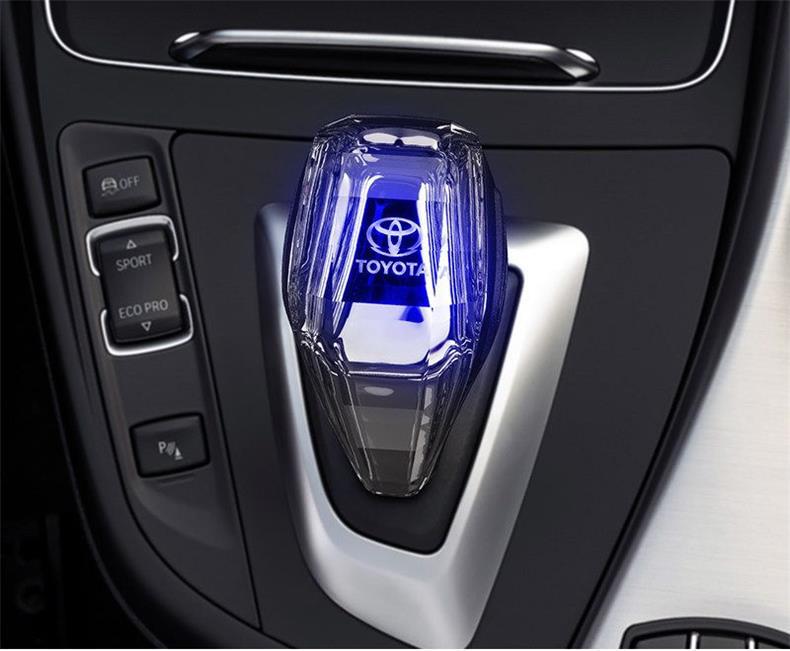 Suitable for Toyota Camry, Rav4, Highlander, Land Cruiser, Corolla, New Crystal Gear Knob with Illuminated Gear Head
