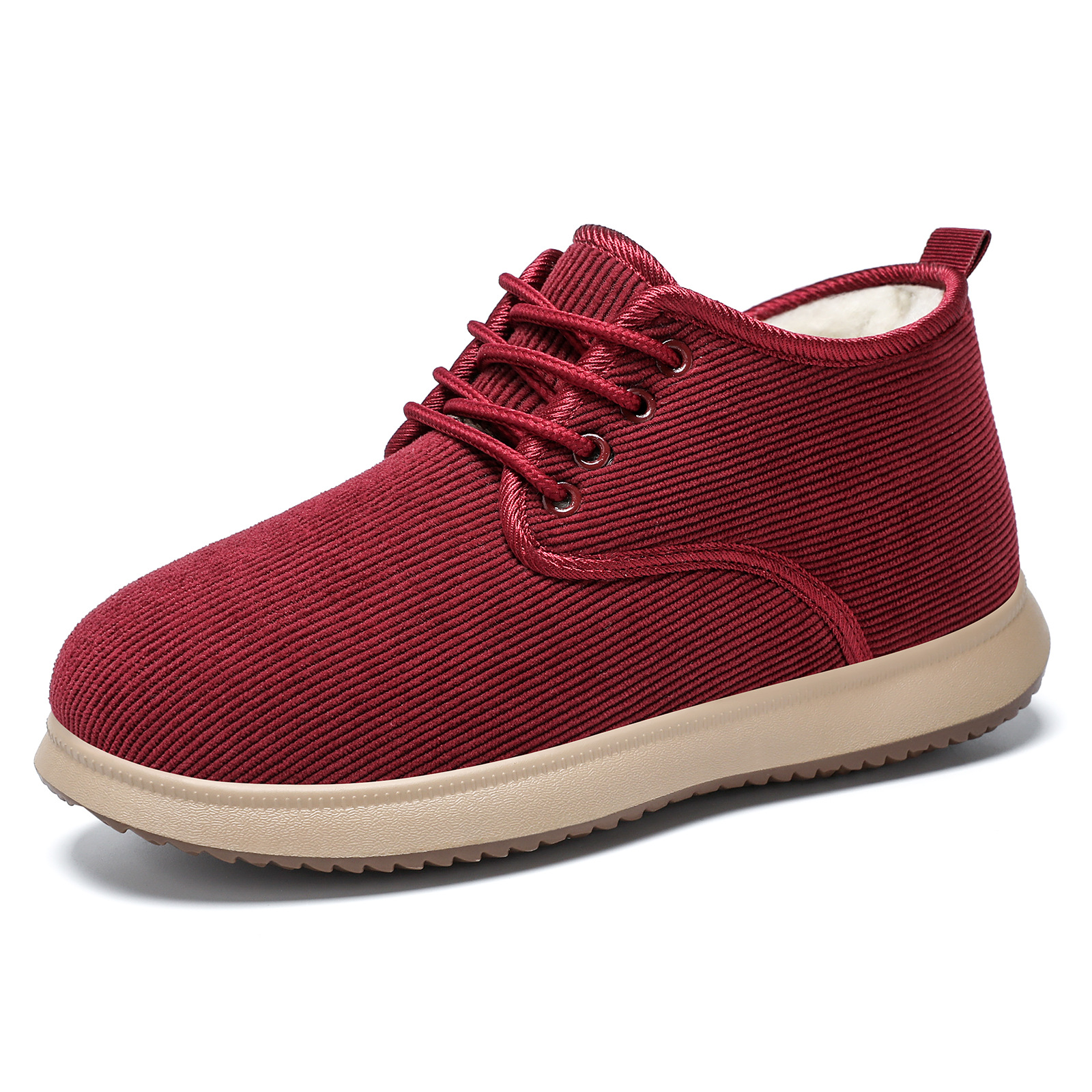 Botas de algodón para hombres de invierno antifrío botas de nieve más veludo botas de hombre ligeras botas cortas de algodón caliente con suela suave