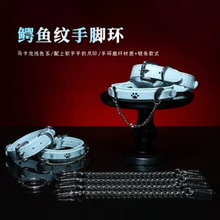 sm情趣玩具双链条项圈带牵引调情捆绑铃铛手铐成人性爱调情用品