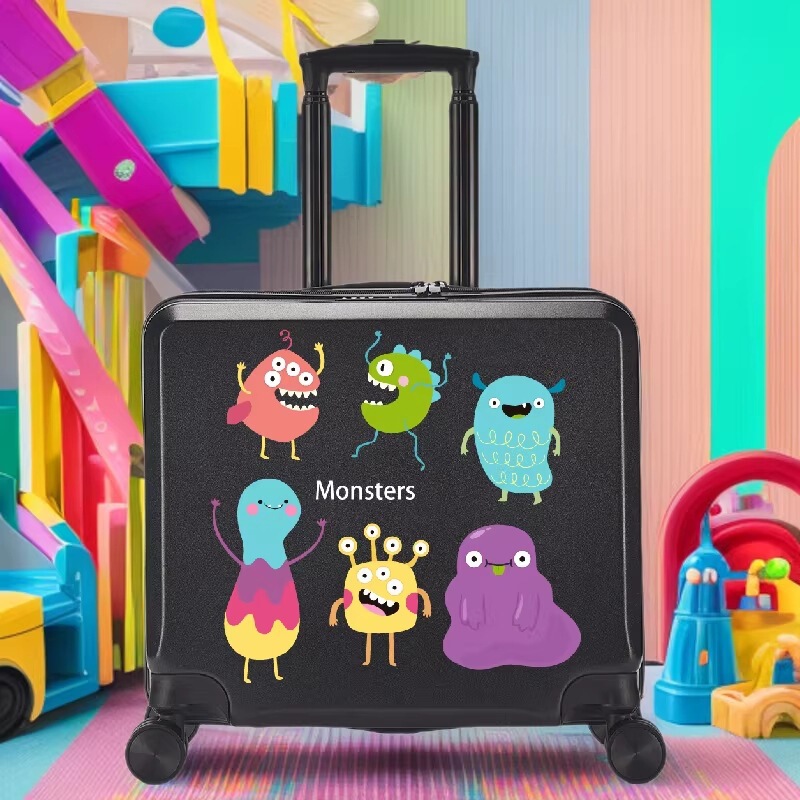 Foreign trade luggage case export 19 inch universal wheel luggage boarding frosted computer box 24 inch cartoon password box