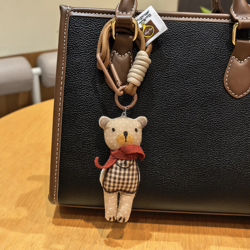Korean Ins Handmade Fabric Cartoon Bag Pendant Doll Fashion Keychain Cute Bag Accessories Accessories