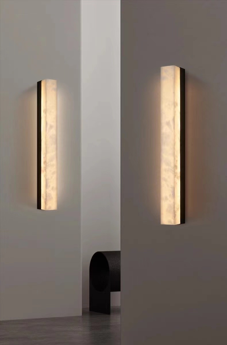 Height 40 width 6 thickness 6cm real marble black rubbed gold