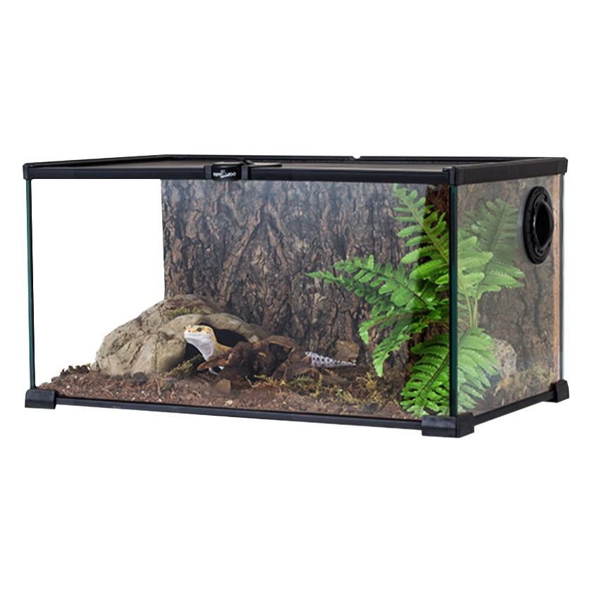 Новый стеклянный террариум ReptiZoo для рептилий: ящериц, гекконов, змей, рогатых лягушек, раков-отшельников; контейнер для содержания и разведения рептилий.