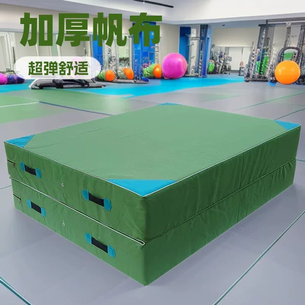 Wholesale Large Gymnastics Mats for Rock Climbing, Martial Arts, Somersault Training, 30 Density, 35 Soft Sponge Canvas Foldable High Jump Mat