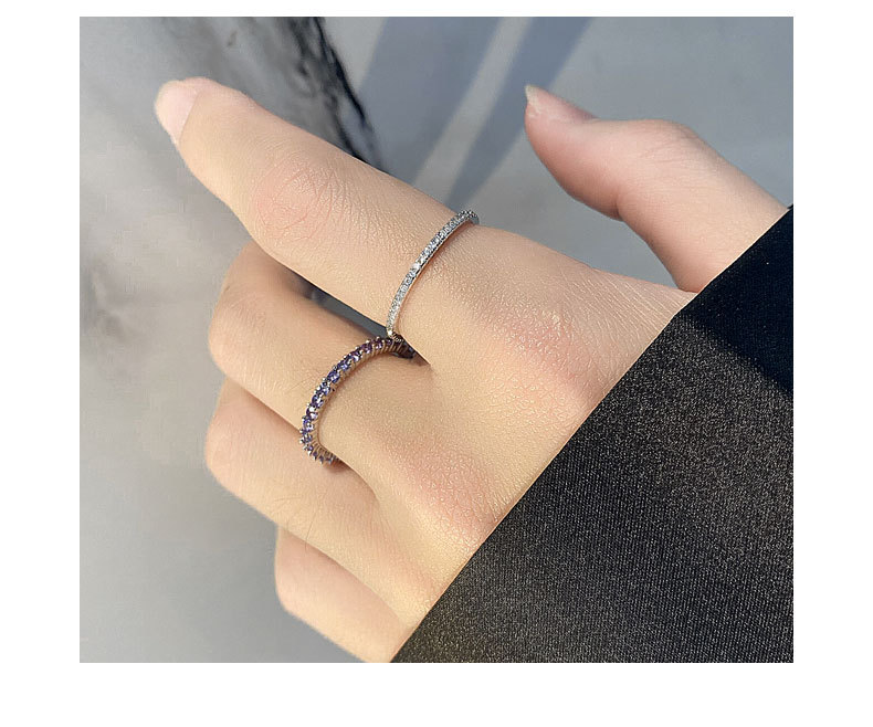 10, 5 Ring Size 1 Piece Quantity 18K Gold Plated White Gold Plated 925 Sterling Silver Zircon Geometric Rings
