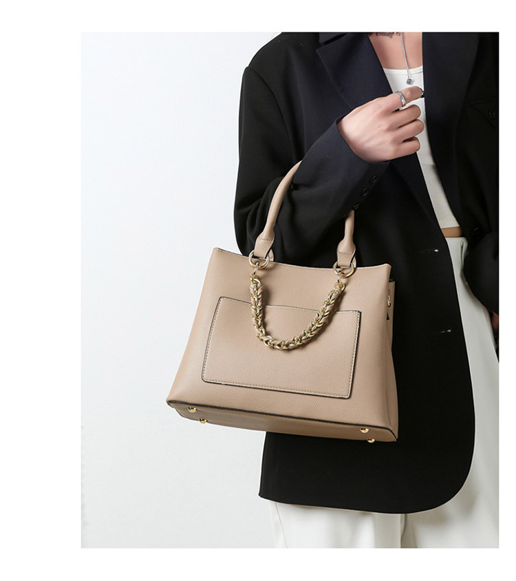 870g Weight Polyester Lining Material Zipper Closure Type Women's Medium Pu Leather Fashion Bag Sets