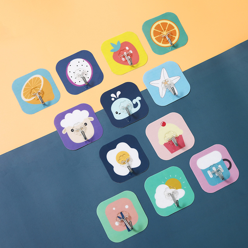 Transparent seamless hook transparent flower hook magic stick hook multi-use strong seamless hook wholesale