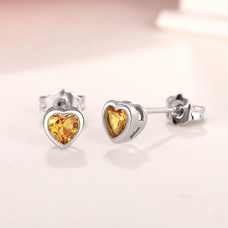 3g Weight Copper Ear Needle Material Ear Studs Classification 1 Pair Quantity Daily, Street Occasion Copper Material Heart Shape Pattern All Seasons Season Women's Gender Sweet Style 1 Pair Sweet Heart Shape Copper Ear Studs 38