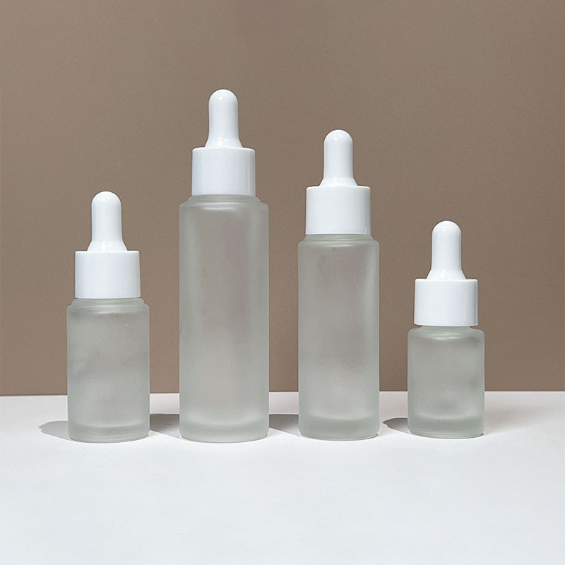 现货50ml蒙砂滴管精油瓶30ml玻璃分装瓶化妆品分装瓶20ml精华瓶|undefined