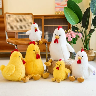 新款可爱米乐鸡毛绒玩具仿真大公鸡公仔儿童礼物陪睡抱枕生日礼物