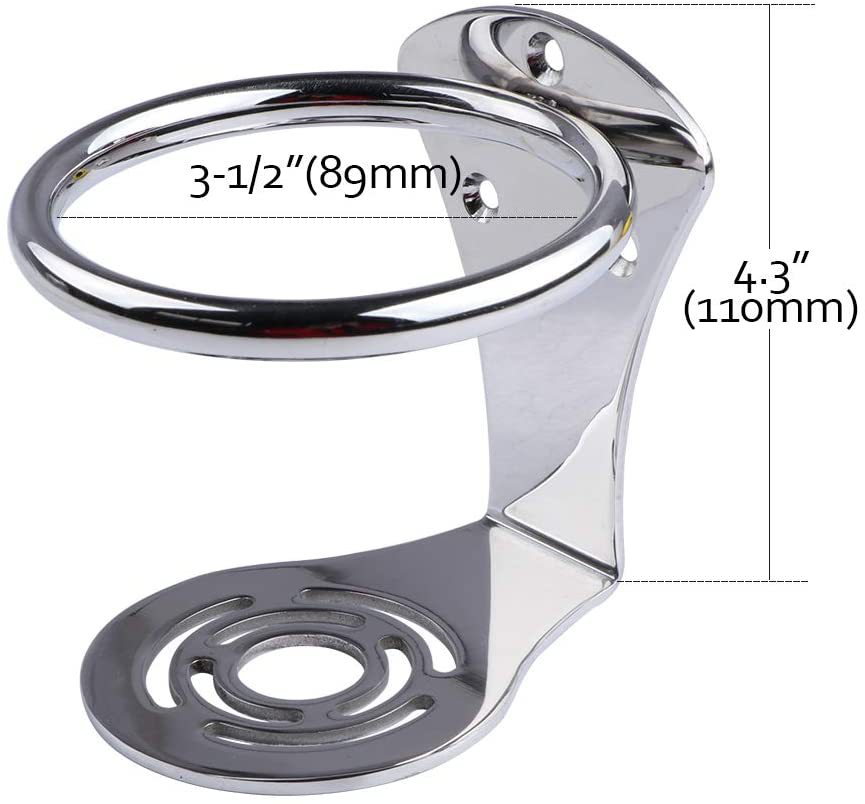 Stainless Steel Cup Holder Marine RV Yacht Car Cup Holder Yacht Beverage Holder Outdoor Multi-purpose Cup Holder
