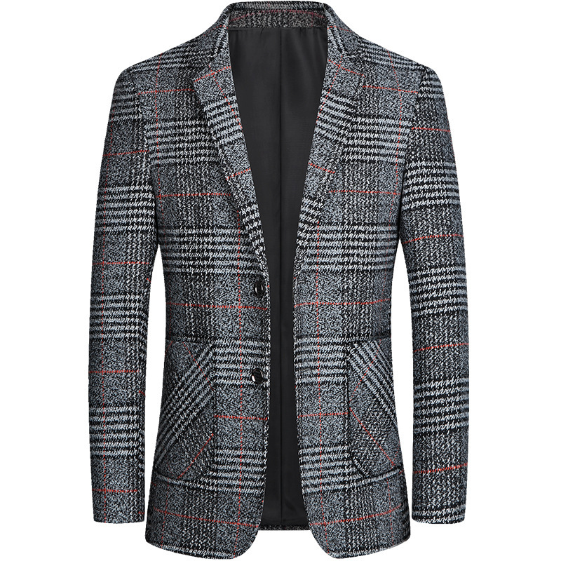 2023 traje de primavera y otoño traje casual de negocios de los hombres pequeño traje chaqueta de moda de los hombres coreanos SLIM-Fit single-West top