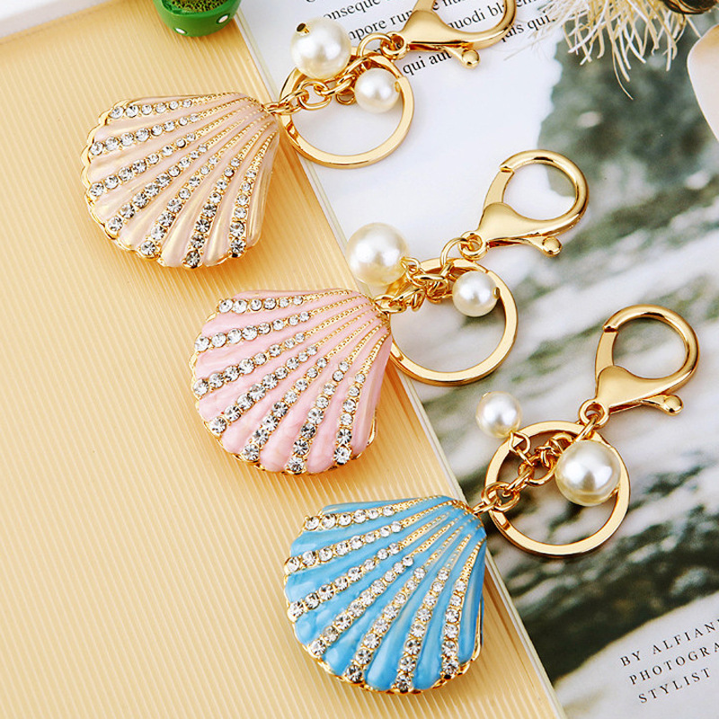 55g Weight Lobster Trigger Clasp Closure Clasp Closure Type Rhinestones Inlay Material Keychain Classification 1 Piece Quantity Daily Occasion Zinc alloy Material Shell Pattern Unisex Gender Plating, Diamond Design Elegant, Cute, Simple Style Style 1 Piece Elegant Cute Simple Style Shell Zinc Alloy Plating Diamond Rhinestones Unisex Lobster Trigger Clasp Closure Keychain 无