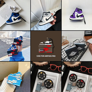 Creative fashion brand shoe box shoes suitable for aiprods3 generation Apple 2 generation wireless Bluetooth headset protective cover pro box