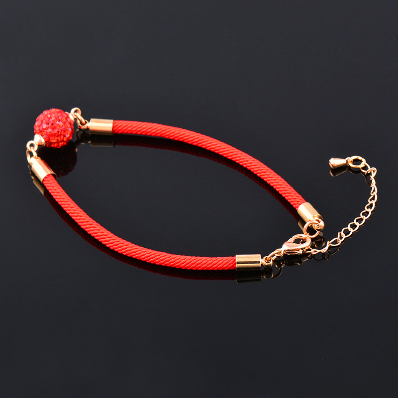 1 Piece Ethnic Style Ball Artificial Crystal Alloy Rope Plating Women's Bracelets display picture 6