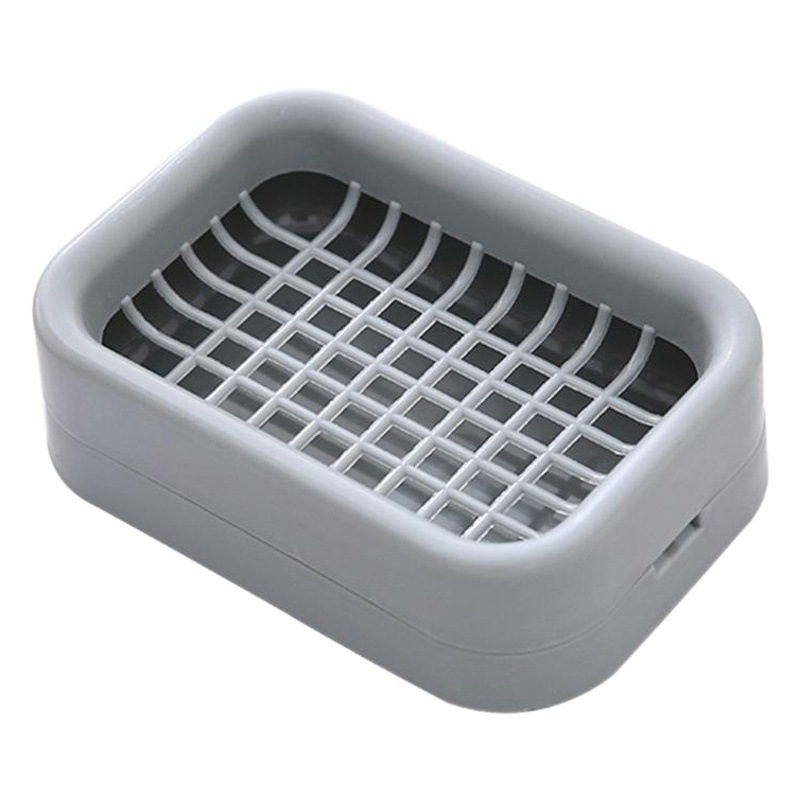 Baño creativo de doble capa de drenaje caja de jabón inodoro grasa moda hecha a mano jabón titular caja de jabón bandeja de jabón al por mayor