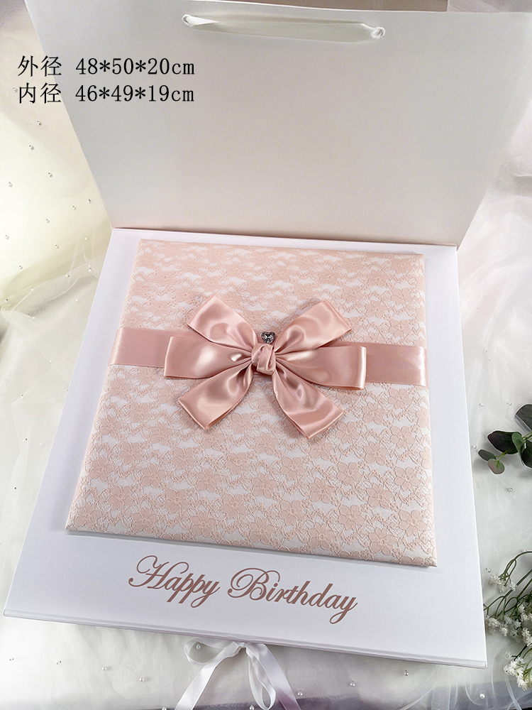 Qixi hecho a medida caja de boda flor princesa vestido de regalo de cumpleaños vestido de boda vestido de noche traje de regalo