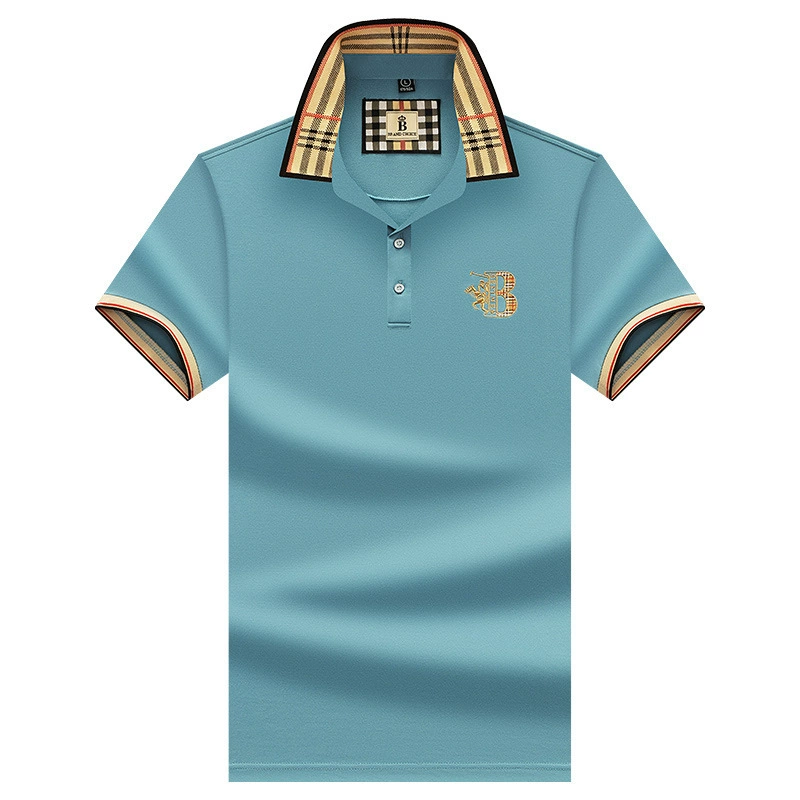 Summer silk polo for leisure, oversize