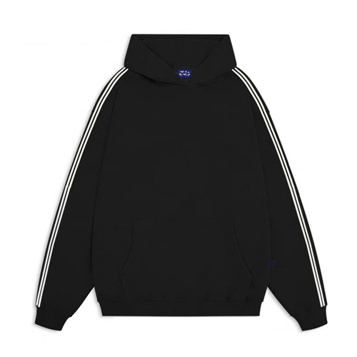 Full-coverage hoodless thin 310g cotton-milk fiber blend hooded sweatshirt with light color