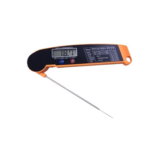 Food Thermometer BBQ Ribs Thermometer Probe Folding Kitchen Thermometer BBQ Oil Temperature Tester