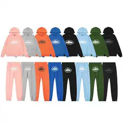 Cross-Border Corteiz Alcatraz Hooded Sweatshirt Street Hip-Hop Skateboard Sports Suit Casual Fleece Sweatpants Trendy