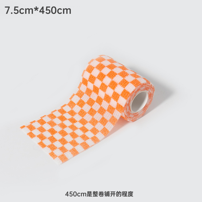 오렌지 체크무늬(대)♜