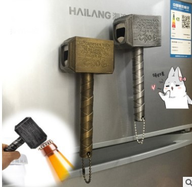 Creative Thor's Hammer Bottle Opener Beer Opener Hammer Opener Axe Soda Opener Refrigerator