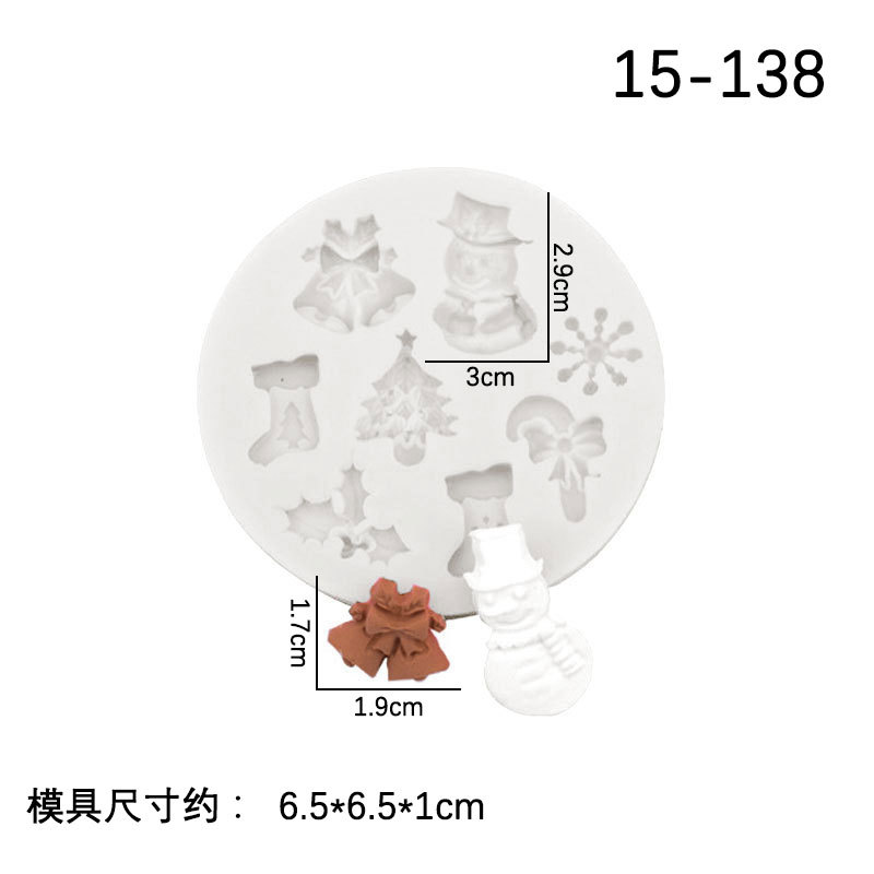 DIY para hornear SERIE DE Navidad 6-piece set traje fondant cake FIESTA DE Navidad molde de silicona decoración de la torta en stock