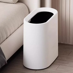狭間ゴミ箱家庭用2025新型大容量シンプルな白いトイレの台所の客間の紙かご