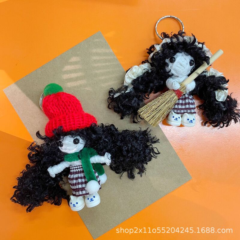 Halloween Voodoo Doll Keychain Creative Doll Pendant Handmade Decoration Atmosphere-Creating Mummy Wholesale Gift Halloween Voodoo Doll Keychain Creative Doll Pendant Handmade Decoration Atmosphere-Creating Mummy Wholesale Gift